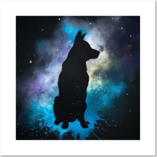 Beauceron Dog Space Nebula Artwork Posters and Art